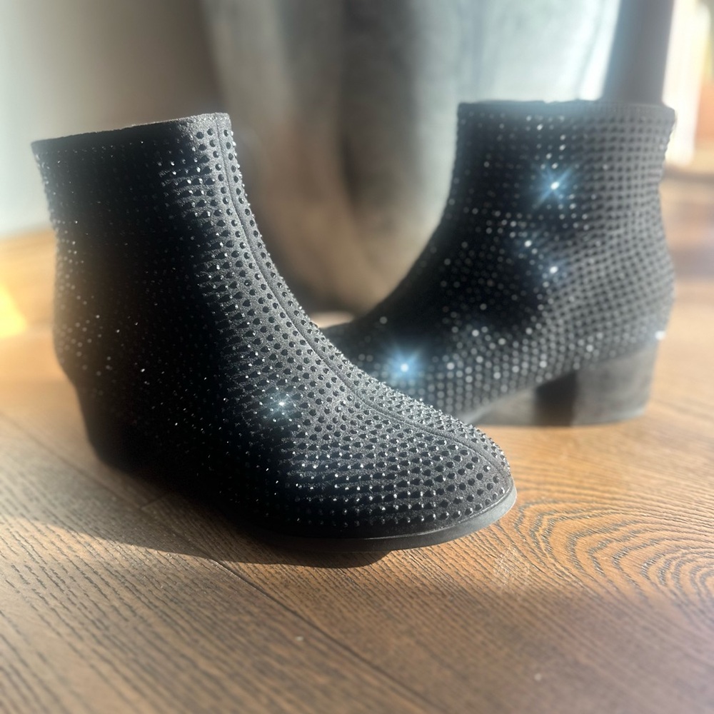 Art Class Black Sparkle Kids Boots